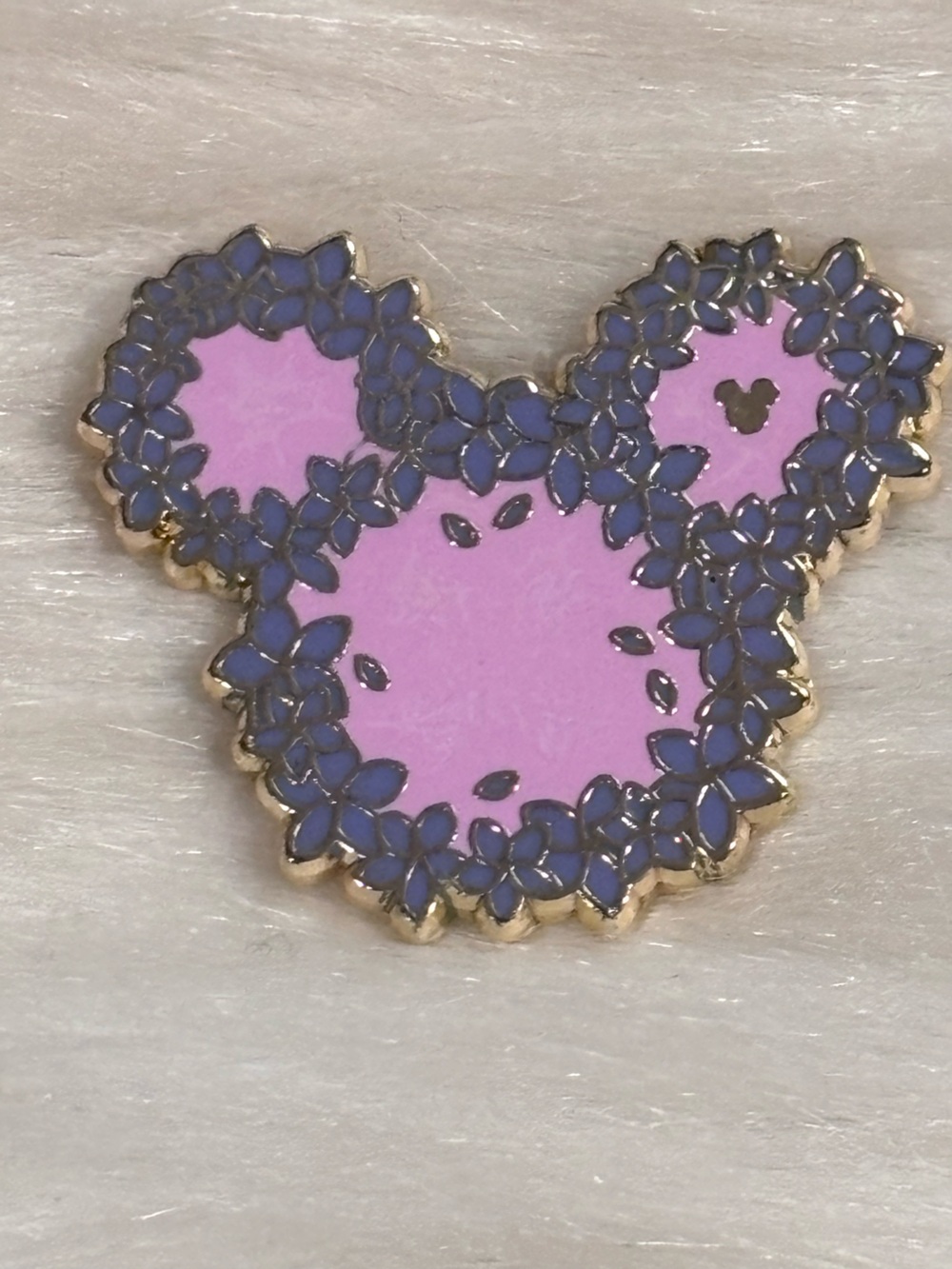 Disney Shanghai Disney Resort-Mickey Mouse Icon-Flower Garden Wreath-Pink/Purple